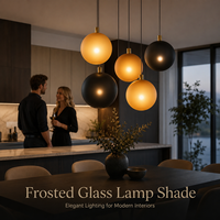 Globe en verre borosilicate 3.3 dépoli soufflé transparent avec culot E14, LED à intensité variable par commande tactile, garantie 2 ans, haute performance