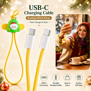 สายคล้องโทรศัพท์น่ารัก ของขวัญคริสต์มาสสุดเพอร์เฟกต์ สายชาร์จเร็ว 60W สายคล้องกันตก สายชาร์จ USBC สำหรับผู้หญิง สาวๆ วัยรุ่น - Product Image 1