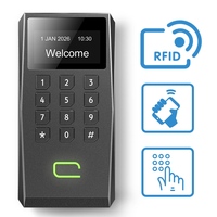 Lector de Control de Acceso Autónomo CK5 OSDP Wiegand IP65 con Teclado, RFID, NFC, BLE, Identificación Móvil y Pantalla OLED de 2.4 Pulgadas