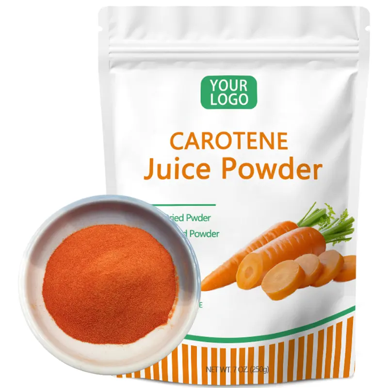 Натуральный пищевой экстракт моркови бета-каротин порошок