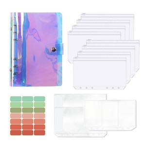 A6 Mini Budget Binder modo facile e divertente per risparmiare nuove sfide di risparmio <span class=keywords><strong>libro</strong></span> tessuto PP Cover con denaro in contanti buste per regali - Product Image 3