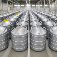Conteneur de stockage d'azote liquide cryogénique de 10 litres, petit réservoir LN2 DeWalt pour la cryopréservation du sperme et l'utilisation en laboratoire