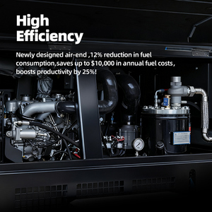 132kw מדחס אוויר בורג נייד חשמלי 21m ³/min 18bar מדחס אוויר תעשייתי - Product Image 3