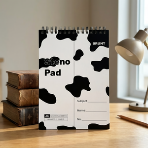 Blocco Note con Design a Motivo Mucco, Pagine Interne Staccabili, Quaderno per Studio, Diario, Mini Taccuino, Blocco per Appunti - Product Image 1