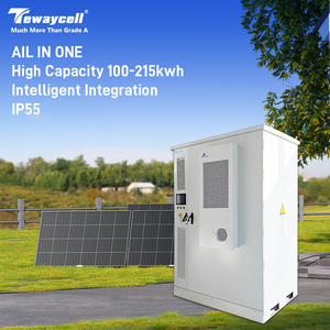 ระบบพลังงานแสงอาทิตย์แบบออฟกริดพร้อมตู้แบตเตอรี่แรงดันสูง Tewaycell 100KWh ที่เหมาะสม - Product Image 2