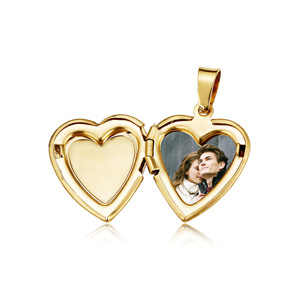 Collana con Ciondolo a Cuore Apribile in Acciaio Inossidabile HB60, Non Sbiadisce, con Scatola Portafoto a Cuore, Catena per Maglione, Gioielli Personalizzati per Coppie - Product Image 5