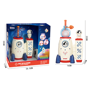 La macchina per palloncini a razzo spaziale giocattolo educativo rende la palla appiccicosa gonfiatore fai da te - Product Image 6