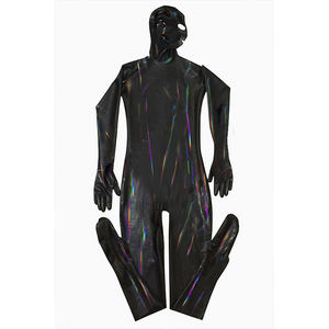 <span class=keywords><strong>Tenue</strong></span> de scène pour <span class=keywords><strong>homme</strong></span> Discothèque DS Combinaison noire en cuir PU magique Costume de prisonnier amusant Jeu de rôle en cuir Costume de prisonnier Cosplay - Product Image 5