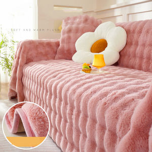 Copridivano in Peluche di Coniglio Ispessito per Autunno e Inverno, Antigraffio per Gatti, Copertura Completa con Braccioli - Product Image 5