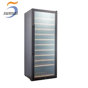 Sunnai Wholesale Dual Single Zone Compressor Freestanding Wine Electric Refrigerator Cooler For Hotel