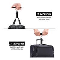 Portable 50kg LCD balance à bagages électronique balance de valise numérique sac de voyage manipulé pondération hameçon balance suspendue