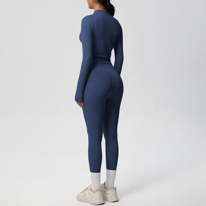 YIYI Zomer 10 Kleuren Sportset voor Dames Gym Fitness Sets Push-up Ademend Atletisch 6-delig Set Bescheiden Trainingskleding Dames - Product Image 6