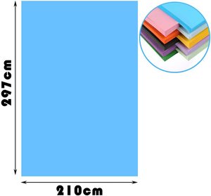 Carta Colorata FSC A3 A4 all'Ingrosso, Fogli Pieghevoli <span class=keywords><strong>per</strong></span> Artigianato, Cartoncino <span class=keywords><strong>per</strong></span> Disegno e Origami Fai-da-Te <span class=keywords><strong>per</strong></span> Bambini e Scuola - Product Image 3