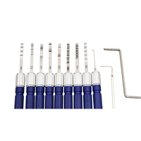 Outils de crochetage de serrures Kaba bleus, 11 pièces, pour serrures informatiques Kaba, kit d'outils de crochetage, fournitures pour serruriers