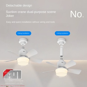 Ventilateur moderne or avec Bluetooth 5ABS Ventilateur Lampe Lustre Invisible Led Ventilateurs de Plafond avec Lumières et Télécommande - Product Image 3