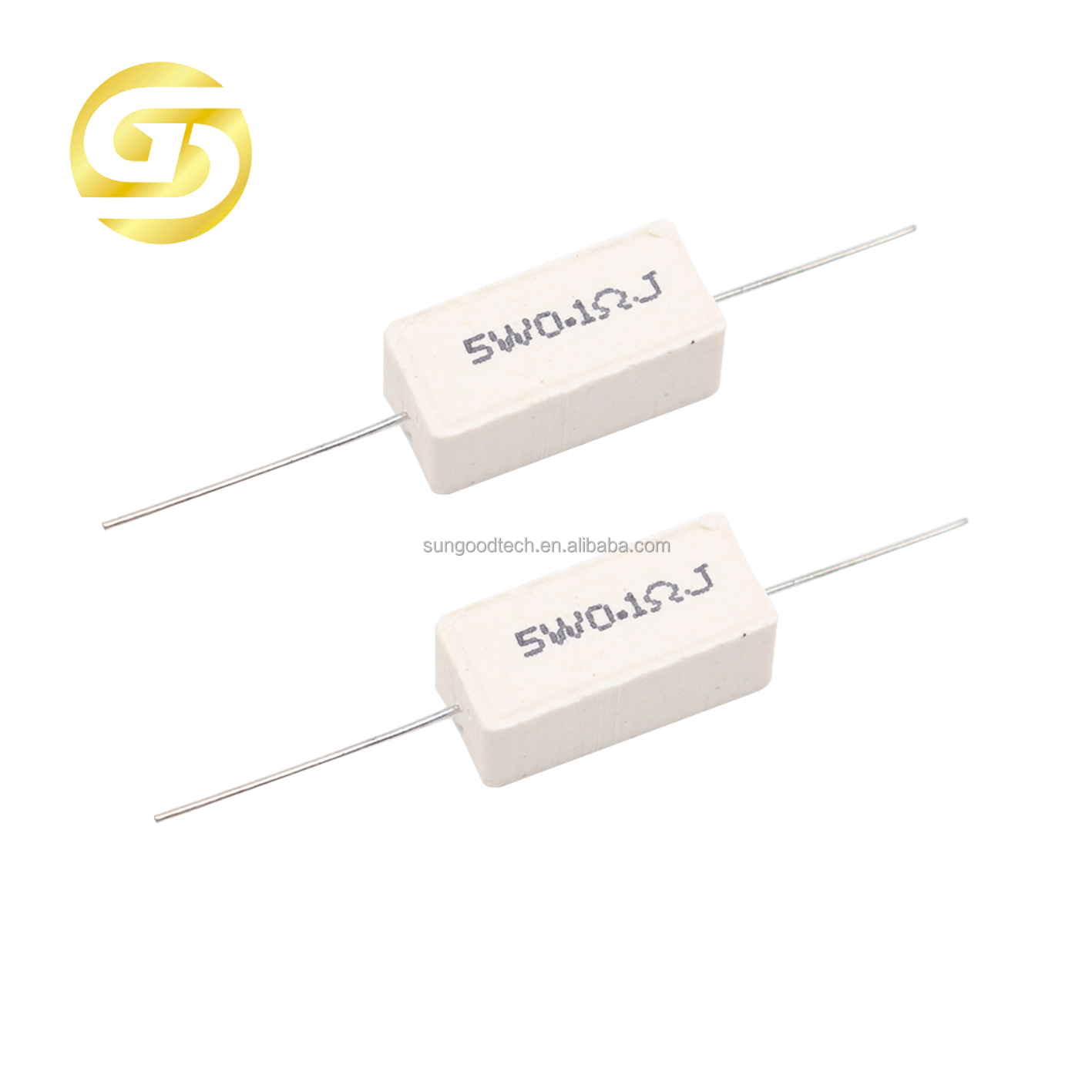 Lot De 10 Résistances Ciment 10W - Valeurs 1Ω à 100Ω & 1kΩ, 2kΩ, 10kΩ - Pour Électronique Et Réparations