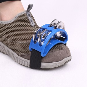 Produits tendance : Mini <span class=keywords><strong>tambourin</strong></span> à <span class=keywords><strong>pied</strong></span> avec clochettes, 2 paires, sangle élastique durable - Product Image 1