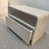 Tables de Chevet Modernes de Luxe en Marbre Travertin, Tables d'Appoint pour Salon, Tables d'Appoint pour Canapé, Meubles de Chambre à Coucher avec Tiroirs