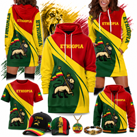 T-shirt personnalisé pour homme, design traditionnel éthiopien Habesha, imprimé en 3D, t-shirt noir en polyester pas cher, manches courtes