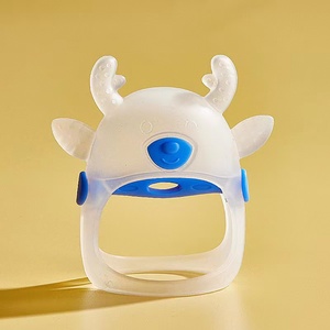 ยางกัดซิลิโคนเกรดอาหารรูปสัตว์การ์ตูน ของเล่นเขย่ามือเด็ก ของเล่นเสริมพัฒนาการทางประสาทสัมผัส - Product Image 2