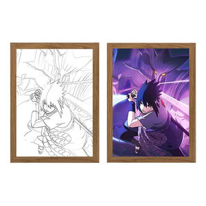 Décoration de bureau moderne, boîte à lumière LED avec cadre d'art <span class=keywords><strong>anime</strong></span> pour salle de divertissement - Product Image 2