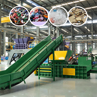 Presse à balles hydraulique horizontale automatique pour déchets textiles, vêtements usagés, tapis et vêtements de seconde main