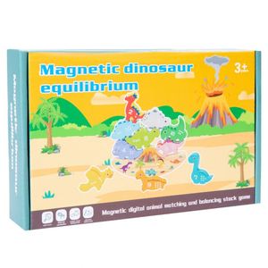 Cadeaux d'anniversaire pour tout-petits, jeu d'équilibre Montessori, jeu de compétition, jouets en bois en forme de dinosaures pour enfants - Product Image 6