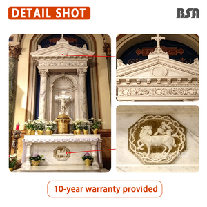 Altare Principale Cattolico in Marmo Bianco su Larga Scala (Altare Alto) con Crocifisso e Tabernacolo, <span class=keywords><strong>per</strong></span> Cattedre e <span class=keywords><strong>Cappelle</strong></span> - Product Image 3