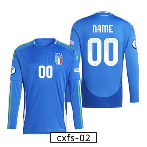 Футбольные майки с длинным рукавом на заказ, фан-джерси, спортивная одежда с длинным рукавом с термосублимационной печатью - Product Image 4