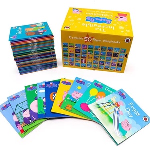 Novedad 2025 Pulida Whole, Juego de 50 <span class=keywords><strong>Libros</strong></span> Infantiles de Alta Calidad, Temática de Cerditos, en Caja de Regalo Azul y Amarilla - Product Image 3