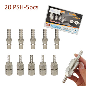 C-Type Self-Locking Quick Connector Forged Nickel Plated Low Pressure <b>Tools</b> Air Compressor Air Pump Air Pipe Docking - Product Image 1