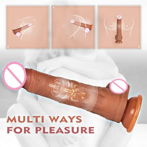 3スピード大人のおもちゃディック加熱大人の女性のオナニーペニス女性の大きな突き刺すバイブレーターディルド - Product Image 4