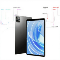 Tablet PC Android 13 Pro11 10,1 Inci Grosir, MTK HD Smart Industrial dengan Slot Kartu Suara Bluetooth untuk E-commerce Lintas Batas