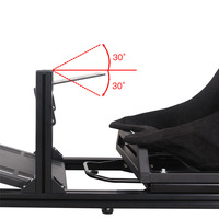 YUESHEN Racing Simulator Cockpit Acier Réglable Enfants Karting Logitech Thrustmaster Fanatec Sim Racing Game Seat