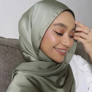 Hot cao cấp satin Crinkle khăn hijab khăn voan Shawl đồng bằng phụ nữ hồi giáo <span class=keywords><strong>Hijabs</strong></span> thở islam phụ nữ Turban xếp li khăn ramadan - Product Image 3