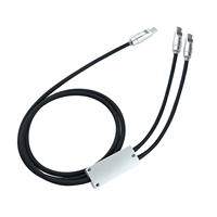 Cable USB-C Macho a 8 Pines Tipo-C Macho de Carga Rápida 2 en 1 de 140W, 1.5m, Silicona Líquida Suave para iPhone 14 15 16, Adaptador Divisor USB