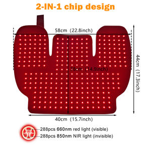 Bantalan pembungkus inframerah cahaya merah Kombo, keluaran baru lampu terapi penghilang nyeri untuk Bahu leher belakang atas - Product Image 2