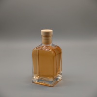 Bouteille en verre carrée plate épaisse de haute qualité, capacité de 100 ml à 500 ml, pour diffuseur de roseaux, arôme, huile essentielle