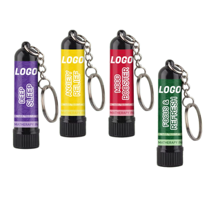 Diffuseur de bien-être à base de plantes <span class=keywords><strong>pour</strong></span> un sommeil profond, inhalateur nasal portable en forme de porte-clés, bâton énergétique contre la congestion nasale - Product Image 1