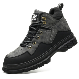 Steel Toe <b>Work</b> <b>Boots</b> for <b>Men</b> Puncture Proof Lightweight Waterproof Safety Shoes for <b>Men</b> Leather <b>Work</b> Shoes Protective Footwear - Product Image 5