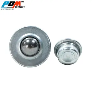 Steel Zinc plated rollers Bearing Ball transfer roller with thread stud