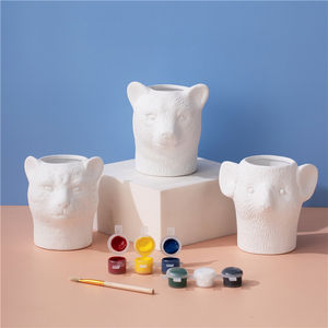 شعار مخصص للأطفال تصنعه بنفسك مصغرة فن التلوين السيراميك رسم مجموعات الرسم ديي اللعب - Product Image 3