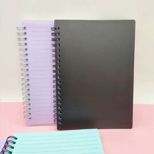 สมุดโน้ตแบบม้วน B6 90 แผ่น กระดาษหนา 6 แบบ ปก PP แบบมีเส้นบรรทัด อุปกรณ์การเรียนและสำนักงานที่จำเป็นสำหรับเปิดเทอม - Product Image 1