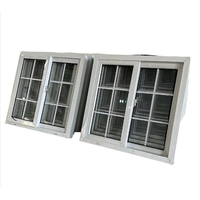 Los últimos diseños de ventanas de PVC UPVC, diseño de parrilla de ventana corredera de vidrio de PVC con mosquitera