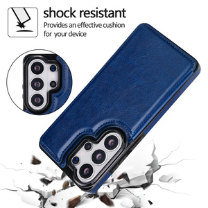 Funda de Lujo para Teléfono con Ranuras para Tarjetas, Cubierta Trasera de Cuero PU para <span class=keywords><strong>Samsung</strong></span> S26 Ultra S25 S24 S23 S22 S21 S20 Note20 A56 A36 A26 A35 - Product Image 5