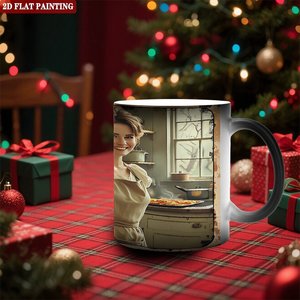 Frosted Matte <b>Ceramic</b> <b>Mug</b> 11oz Color Changing Heat Sensitive Drinking Cup - Product Image 2