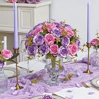 Buket Bunga Peony Buatan Real Touch dari Sutra, Bunga Peony Palsu untuk Dekorasi Vas, Centerpiece Pernikahan, dan Dekorasi Rumah