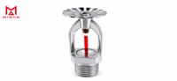 Sprinkler Tegak Quick Response K-ZSTZ15-68 DN15 Instalasi Berulir Kepala Sprinkler Kuningan Kapasitas Beban 1.2MPa untuk