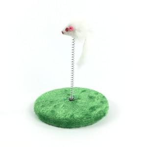 Cat Toy Spring Mouse M10 Plush Interactive Pet Toy For Cats <b>Scratch</b> <b>Pad</b> Base - Product Image 3