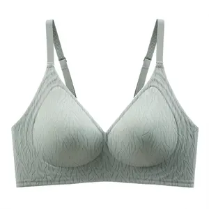 Soft Support Jacquard Lace Women's Bras Push-Up without Steel Rings Beautiful Back and Side Collection Design